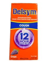 Delsym Dextromethorphan Polistirex Extended-Release Suspension 12 Hour Cough...