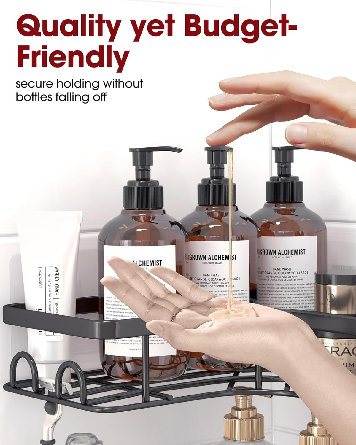 Corner Shower Caddy - 2 Pack, Adhesive Shower Organizers, Rustproof Stainless St