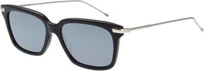 小物 THOM BROWNE TB-701-D-NVY Thom Browne TB-701-NVY Blue Mirrored Square Sunglasses Vintage