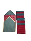 Vintage Quilted Handmade Table runner & cloth napkins set 9pcs Christmas linens