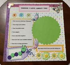 Things I Love About You-12 x 12 premade scrapbook page