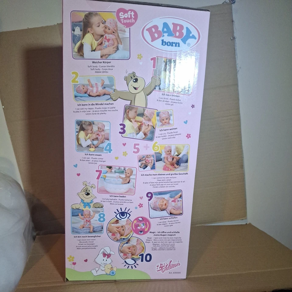 BABY born Zapf Creation Magic Girl Babypuppe 43 cm mit Zauberschnuller - Bild 3 von 3