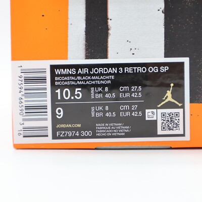 FZ7974-300 Nina Chanel Abney Nike Air Jordan 3 Retro OG SP