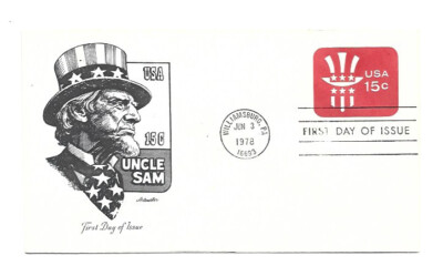 U581 15c Uncle Sam, embossed envelope Artmaster, FDC | eBay