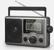 Greadio Band Receiver Portable Radio Short Wave Battery Operated Radio MD-T26