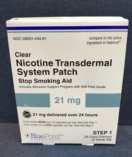 Bluepoint Laboratories Nicotine Patches Step 1- 28 patches 01/2028 Free Shipping