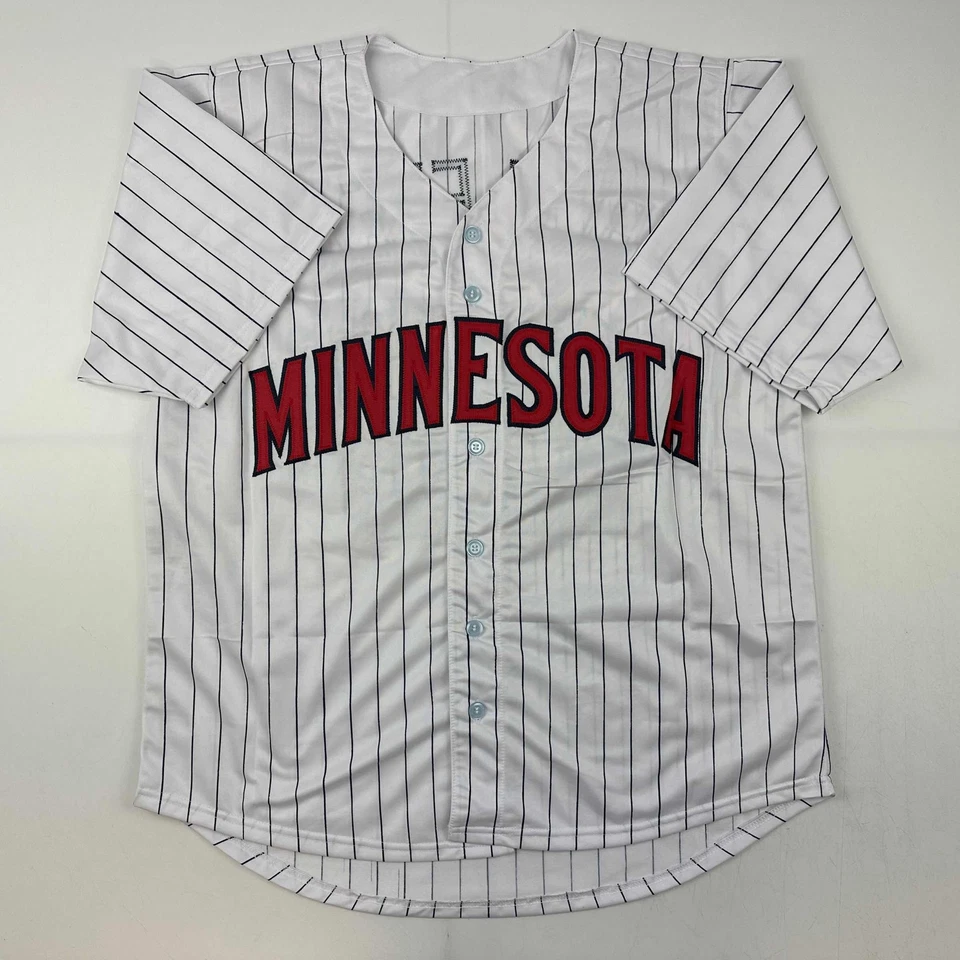 Autographed/Signed Bert Blyleven Minnesota Pinstripe Baseball Jersey JSA COA - Image 4 of 4