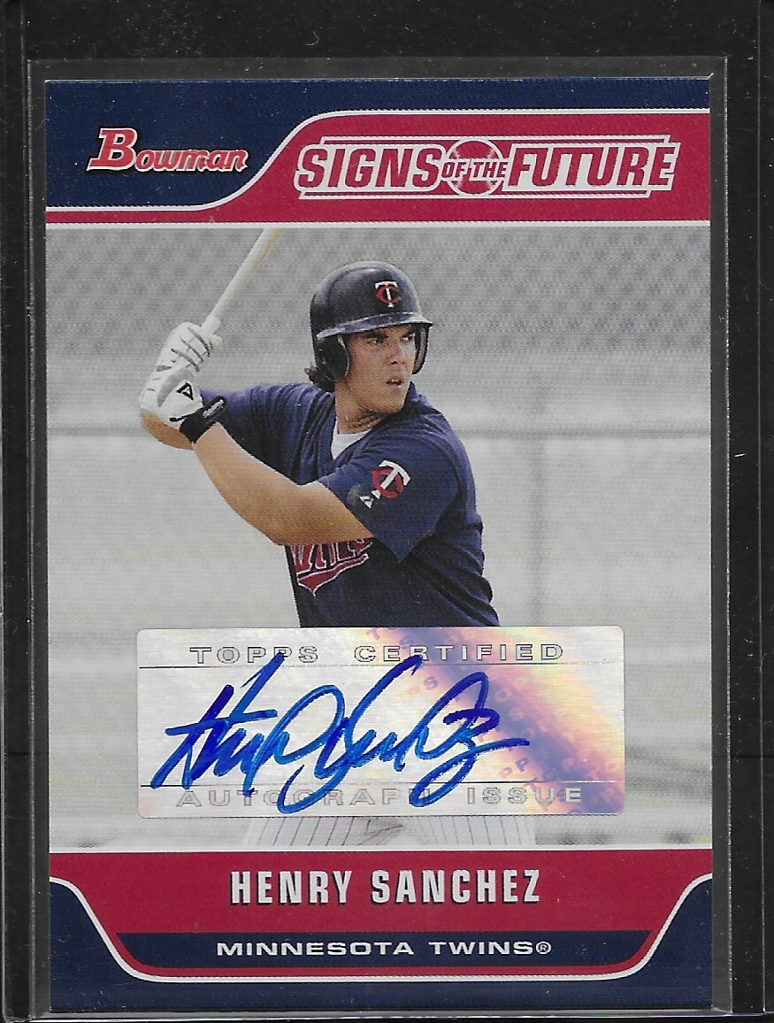 2006 Bowman Signs of the Future #HS Henry Sanchez Auto RC
