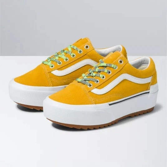 Vans yellow platform hotsell