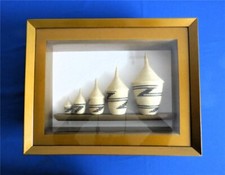 Staatsgeschenk Ruanda 3D Wandbild Traditionelle Beh&auml;lter 52 x 41 x 11,5 cm