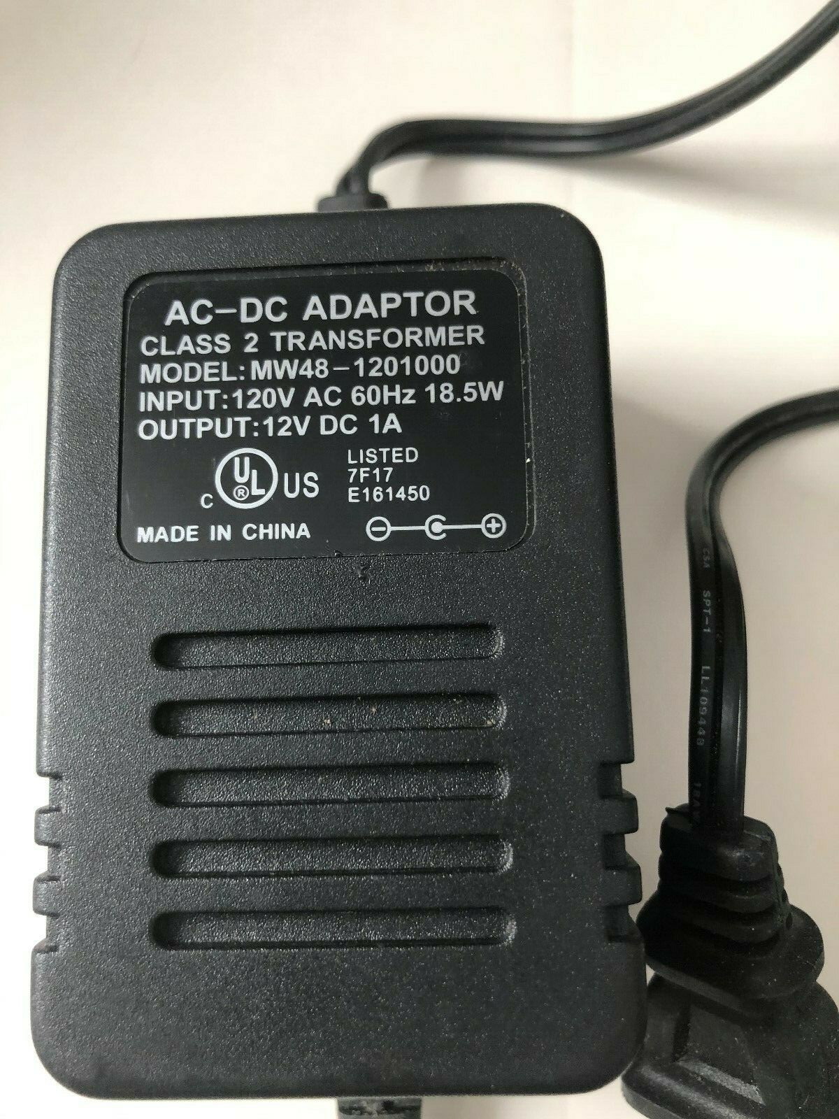 NEW OEM AC-DC ADAPTOR MW48-1201000 12V DC 1A CLASS 2 POWER WALL ...