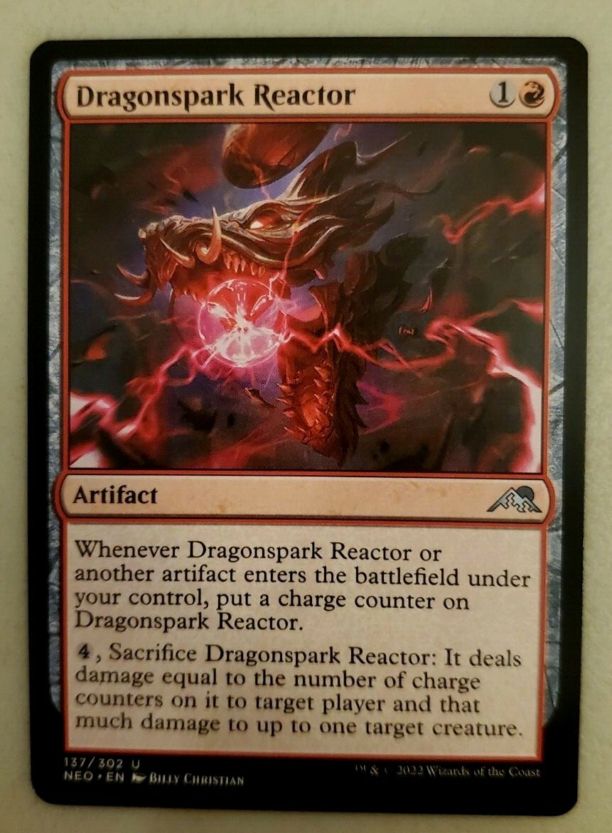 1x Dragonspark Reactor Kamigawa Neon Dynasty MTG Magic the