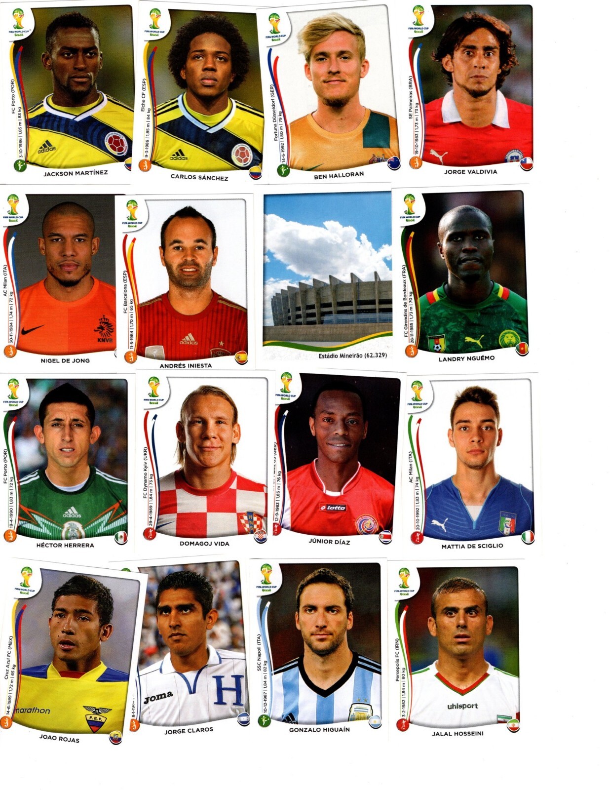 2014 PANINI FIFA WORLD CUP RUSSIA STICKERS UPDATED  - YOU PICK FOUR((4) YOU NEED