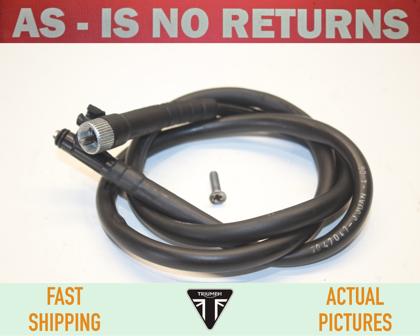 2002 - 2007 Triumph America SPEEDOMETER CABLE *BROKEN TAB* OEM