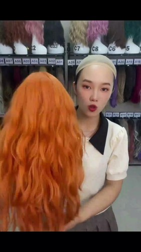 Party Wigs Girls Fluffy Curly Hair Synthetic for Women Wigs Natural Resistant - Video 1 of 1