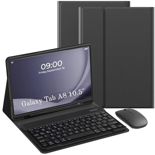 Keyboard Case for Samsung Galaxy Tab A8 10.5 2022 with Pen Slot Detachable Keybo