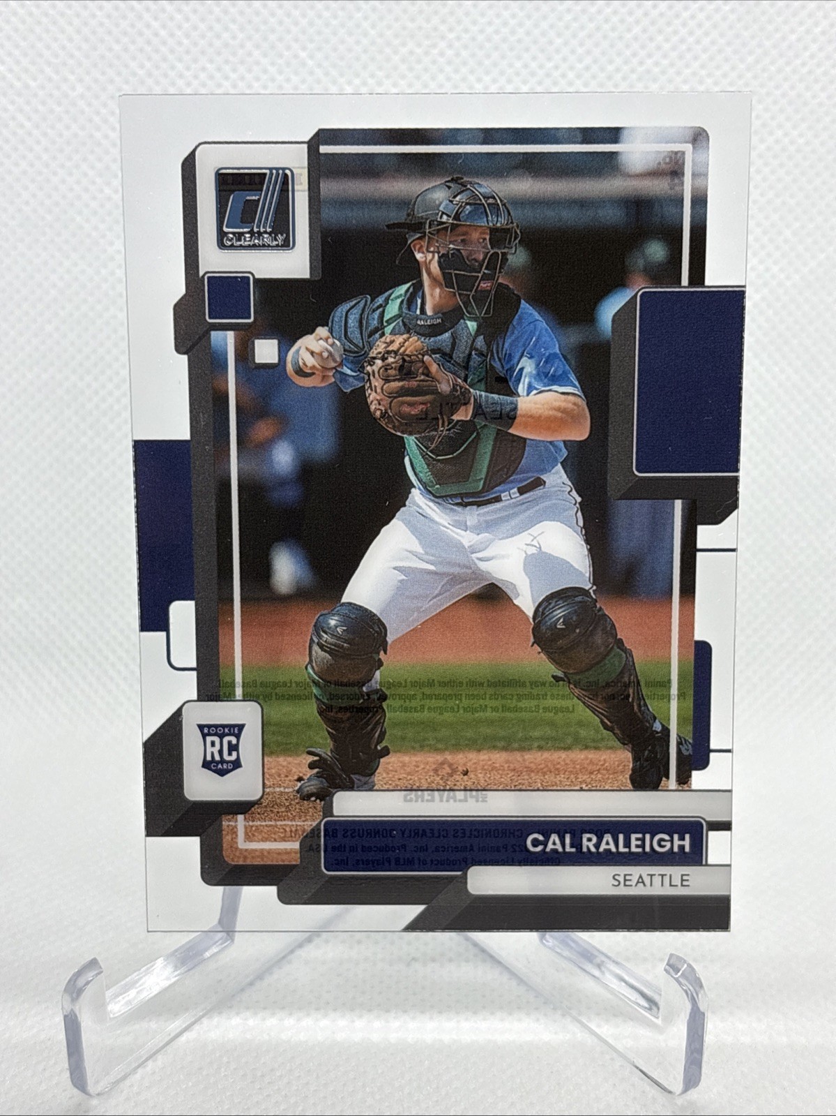 2022 Panini Chronicles - Clearly Donruss Cal Raleigh #4 RC Rookie Card Mariners