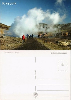 Iceland Iceland Krýsuvík Fra hverasvæðinu í Iceland Island Geyser 1990