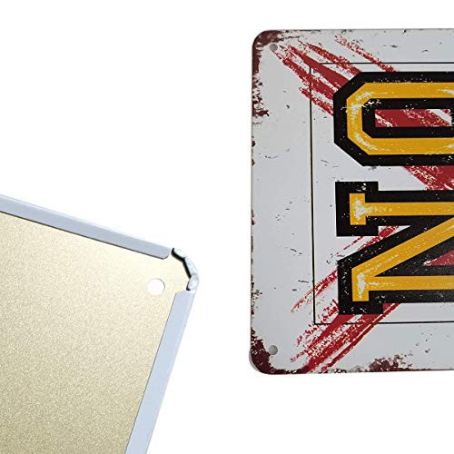 Panneau Déco En Métal - Notice Humoristique Et Politiquement Incorrecte - Style Rustique 8x12 Pouces