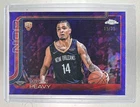 2025 Topps Chrome Basketball Purple Wave Refractor Micah Peavy #291