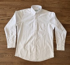 NWOT Flynn O  Hara Boys White Button-Front Uniform Shirt Long Sleeve Youth 18-20