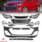 For Chevrolet Spark 2019-2022 Front Bumper Cover W/Grille/Headlight/Fog Lamp Kit