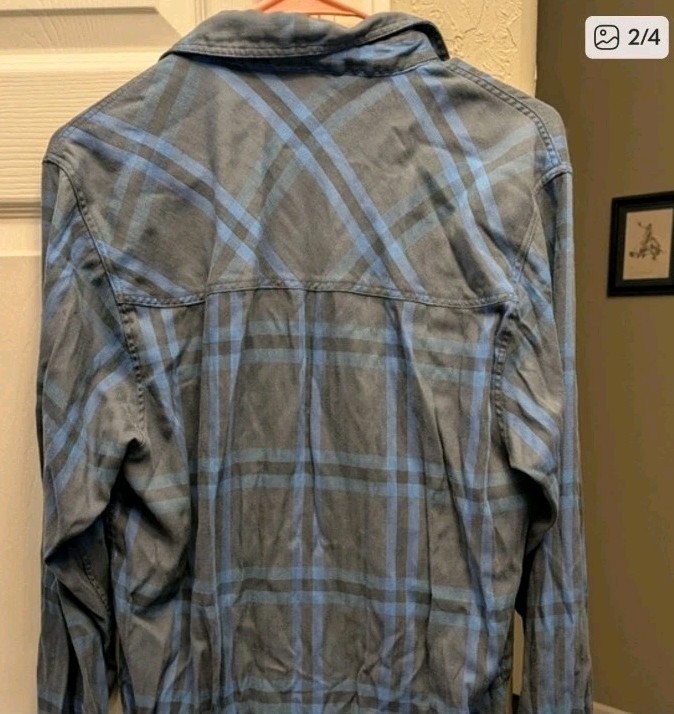 Simms Tencel Blend Performance Flannel Button Up … - image 2