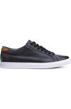 NEW Allen Edmonds Courtside Lace-up Sneaker Black Leather 9.5 E