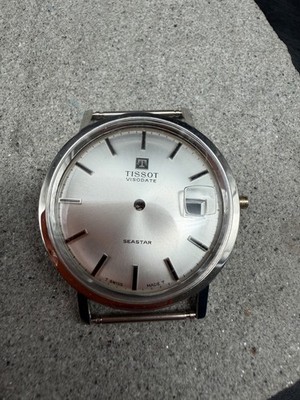 #1971 ORIGINAL TISSOT 41/ 42580-01 VISODATE SEASTAR GEHÄUSE ZIFFERBLATT GLAS SET