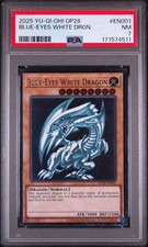 2025 YU-GI-OH! OP28-OTS TOURNAMENT PACK 28 #EN001 BLUE-EYES WHITE DRAGON PSA 7