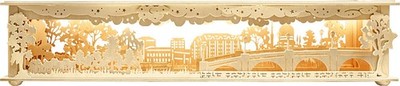 Ratags Erzgebirge Room Light Dresden LED Illuminated Wood Handmade 80 cm Elbe