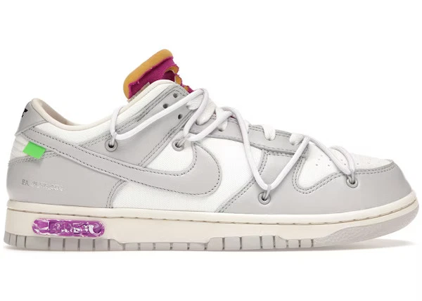 COPY - COPY - Pre Owned Nike Dunk Low OFF WHITE COLLABORATION US 9.5 RARE DS Nike Dunk Low Off-White Lot 38 DJ0950-113 Men main image 4