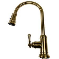 Signature Hardware 476858 Amberley 1.8 GPM Kitchen Faucet - Brushed Gold