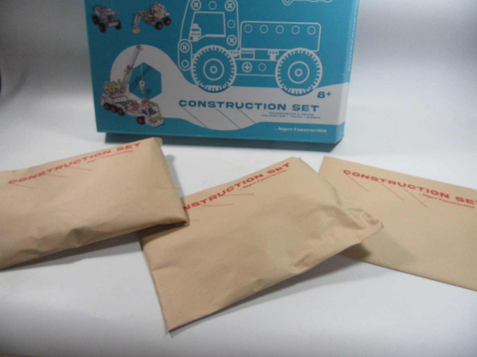 Rex London 4 IN 1 CONSTRUCTION SET, Transporter & crane ,Helicopter,Truck,Digger
