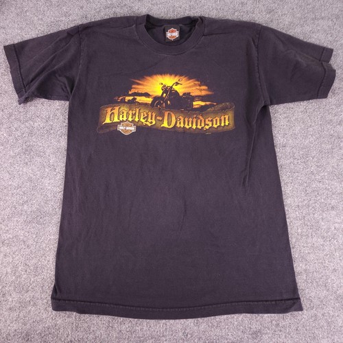 Harley-Davidson Shirt Mens Large Motorcycle Graphic Black Hills Rapid City SD