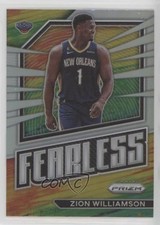 2022-23 Panini Prizm Fearless Silver Prizm Zion Williamson #19 0po0