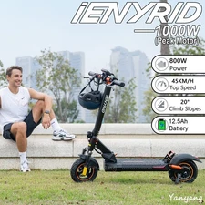 High-Speed 28MPH E-Scooter-1000W Peak Foldable Design Electric Scooter,Free Ship