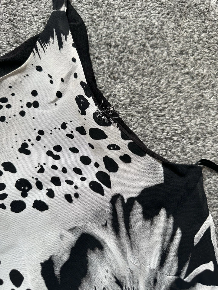 Womens Berkertex Dress, Size 12, Floral, Chiffon, Lined, Stretch, Sleeveless - Image 4 of 4