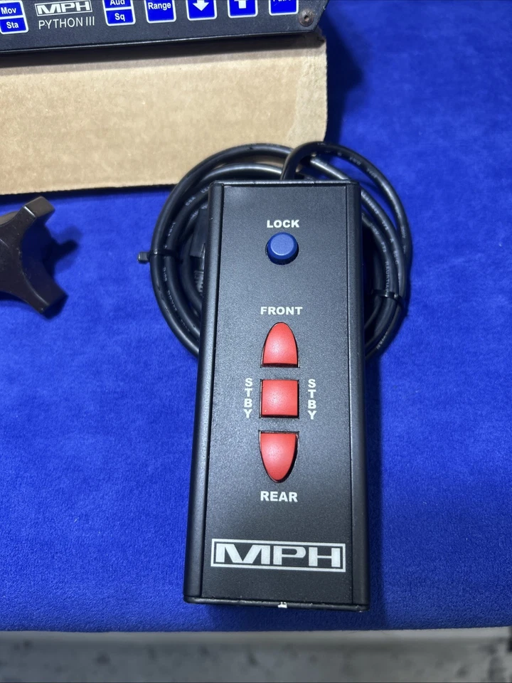 Sistema de radar policial MPH Python III 3K banda con control remoto y antena 990846 990831 Foto 4 de 4