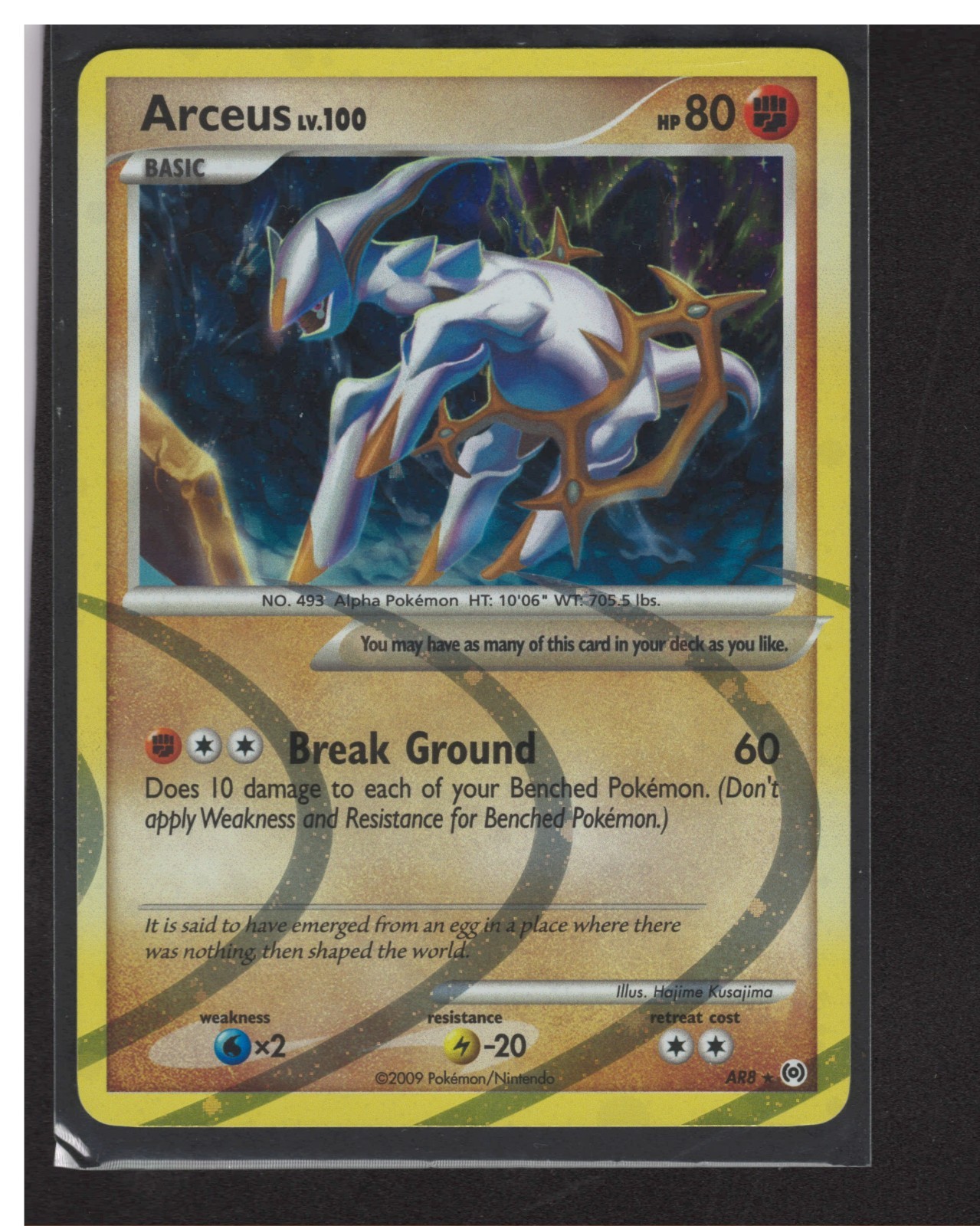 Arceus AR8 Holo Rare Arceus 2009 Pokemon NM