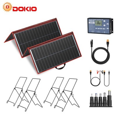 Dokio 300 Watt Foldable Flexible Solar Panel Kit with Controller MC4 for Outdoor