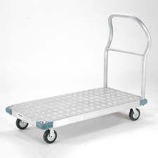 Platform Truck - Aluminum Diamond Deck 48 x 30 1400 Lb. Capacity 5" Rubber