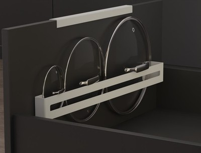 PAN LID HOLDER Storage Rack, Wall Mount Pot Cover, Organizer Kitchen Accessories