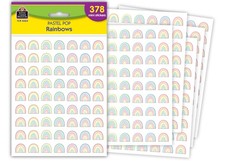 Teacher Created Resources Pastel Pop Rainbows Mini Stickers Multi