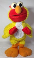 Vtg 2001 Fisher Price Sesame Street Chicken Dance Singing Elmo Plush Working