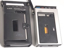 Vintage Aiwa Solid State Cassette Recorder TP-747 Japan W/case