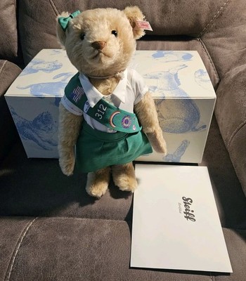 Steiff Teddy Bear Centenary Girl Scouts 2012 Limited #256 of 1500 681183 12'' New