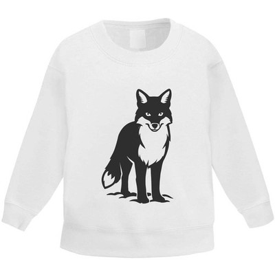 'Fox Standing In Snow' Kid's Sweatshirt / Sweater / Jumper (KW056750)