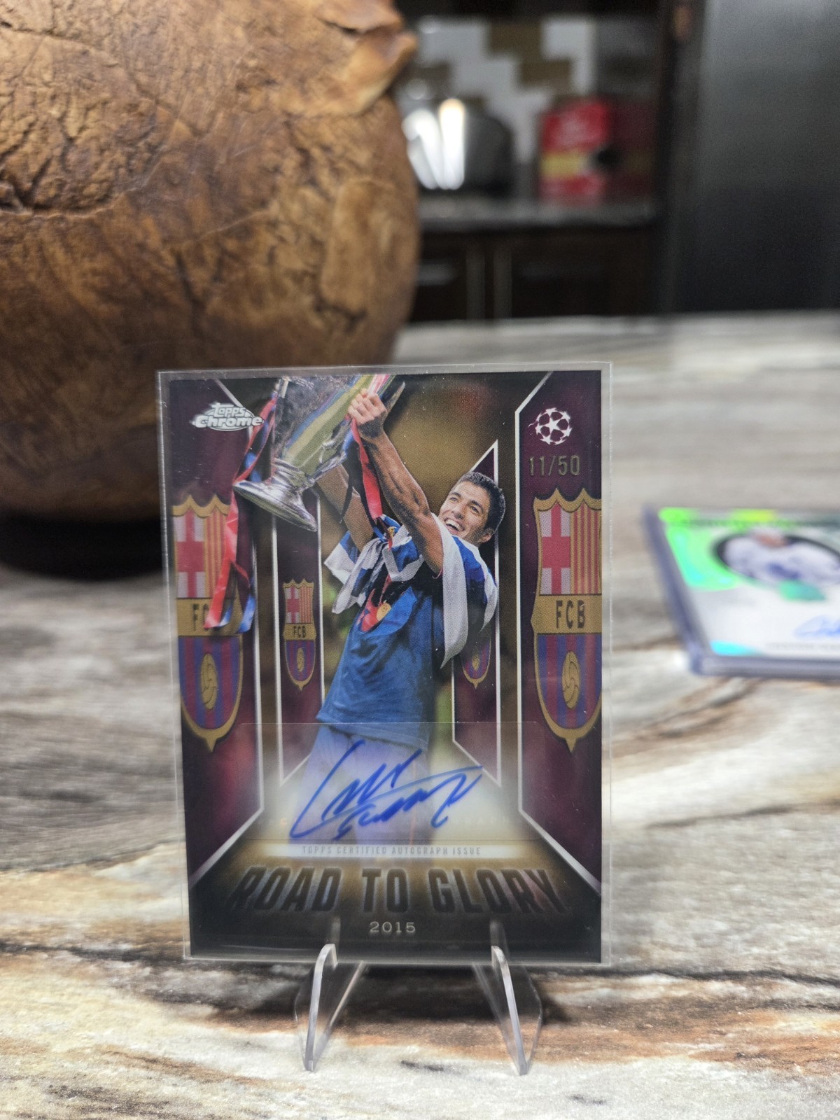 2025 Topps Chrome Uefa Luis Suarez Road To Glory Legends Auto /50