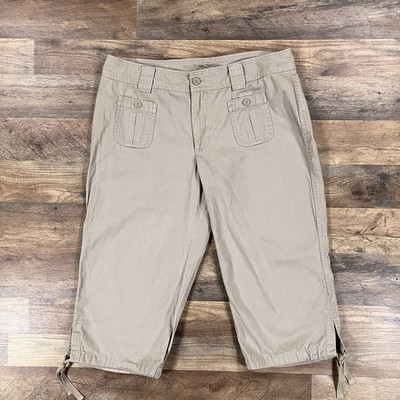 North Face Pants Womens 14 Beige Capri Straight Khaki Outdoor Hiking